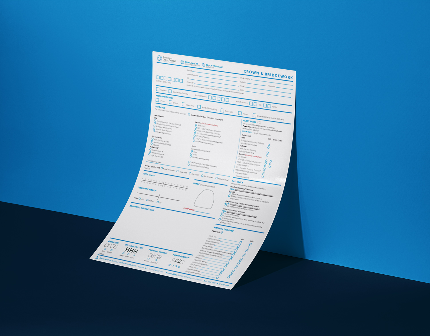 Forms Southern Cross Dental